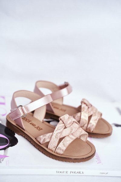 Children's Velcro Sandals For Girl Pink Lilo