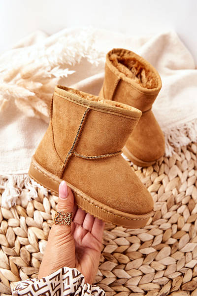 Kids' Warm-up Snow Boots Khaki Gooby