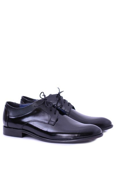 Men's Bednarek Elegant Leather Business Shoes Black Maksim