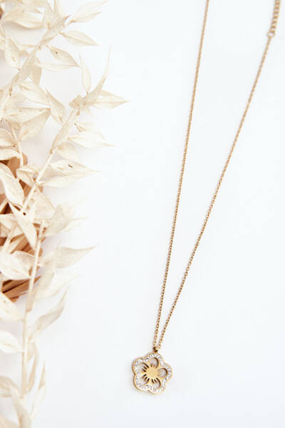 Women's Chain With Flower Gold