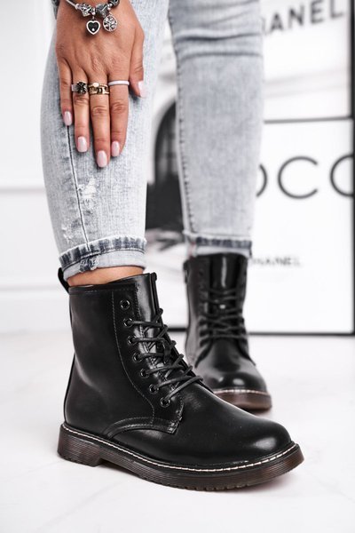 Women's Flat Boots Black Marita