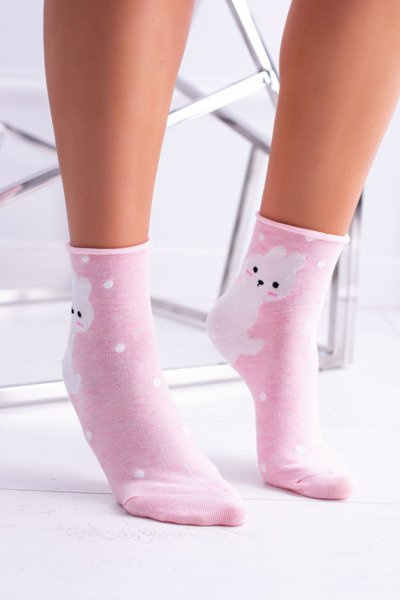 Rosa Socken für Frauen mit Pussycat
