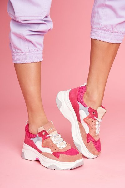 Moteriška sportinė odinė avalynė GOE Pink FF2N3010