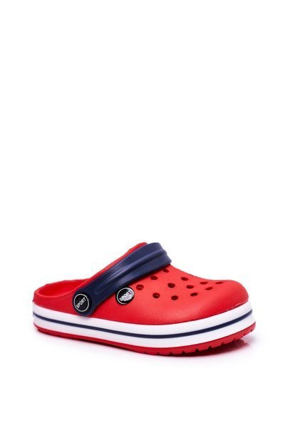 Vaikiški batai Mergaičių berniukų skaidrės Crocs Red