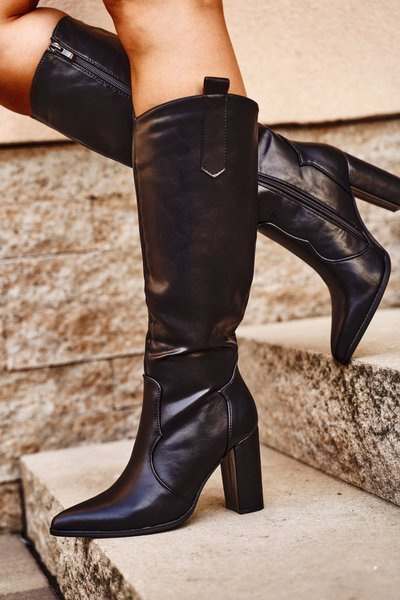 Damen Stiletto Stiefel Lico Schwarz Forever