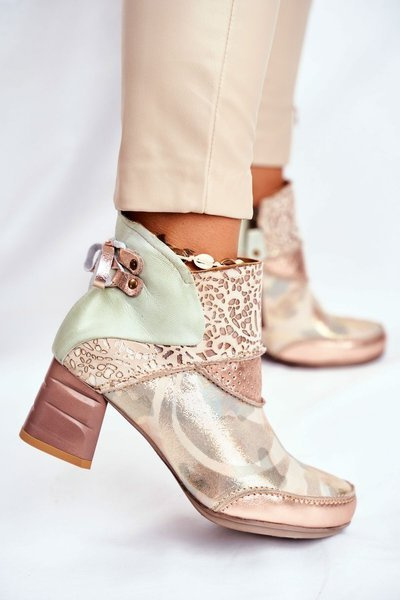 Bottes Femme À Talon Haut Maciejka Cuir Beige 03410-04