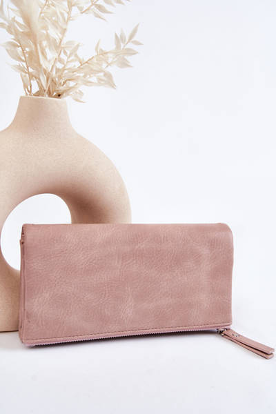 Moteriška didelė magnetinė piniginė Pink Connes