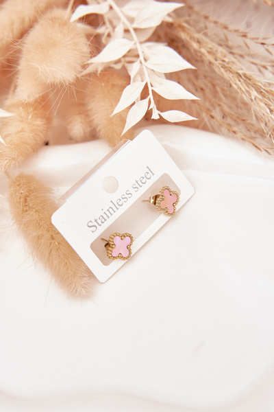 Ohringe aus Edelstahl roségoldfarben
