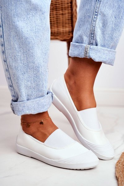 Turnschuhe Slip On Slip On Tennis Weiß Justy