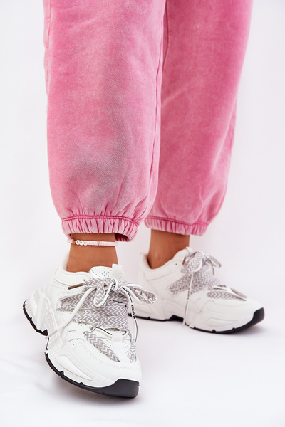 Sneakers Pantofi Sportivi Femei Cu Sârmă Dublă Albi Efobell