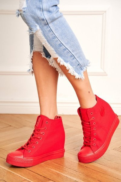 Női tornacipő Big Star Red FF274A193
