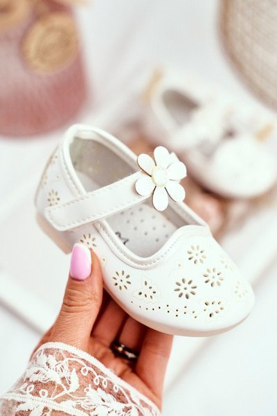 Ballerinas pentru copii White Flured
