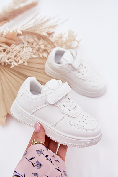 Kinder Sportschuhe Aus Eko-Leder Weiß Liora