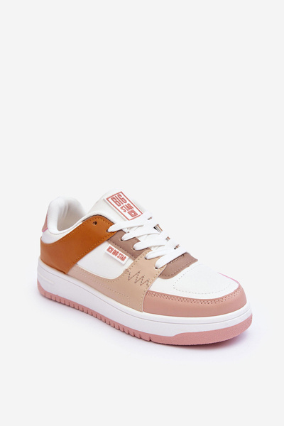 Adidaje sport pentru femei Big Star MM274355 maro-roz