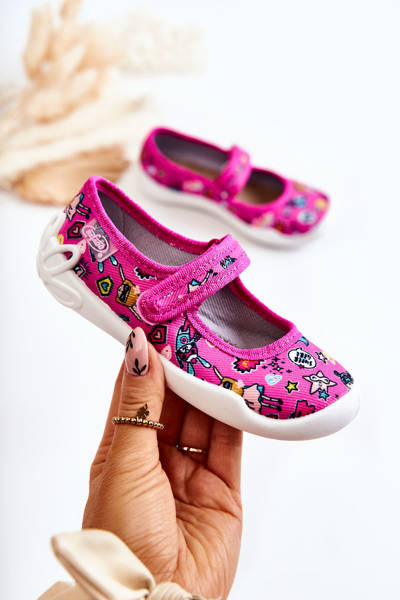 Gyermek balerina papucs Befado Supergirl 114X483 Pink