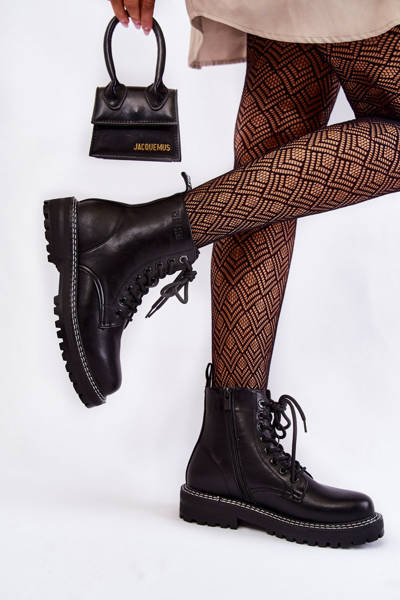 Bottes pour femmes sur la plateforme Big Star KK274538 noir