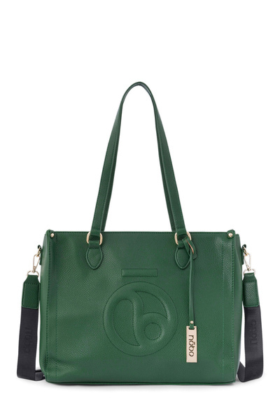 Geantă clasică pentru cumpărători noBO N1530-C008 Green