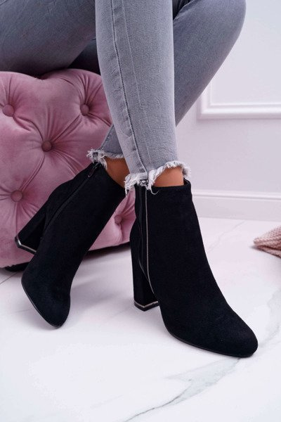 Damen Stiefel mit Absatz Schwarz Domeno