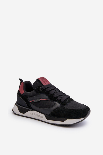 Baskets pour hommes avec système de mousse à mémoire de forme Big Star NN174350 Noir
