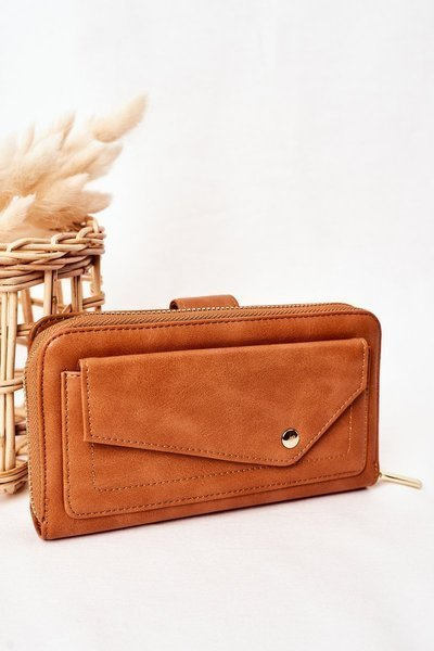 Große Damengeldbörse mit Tasche Braun