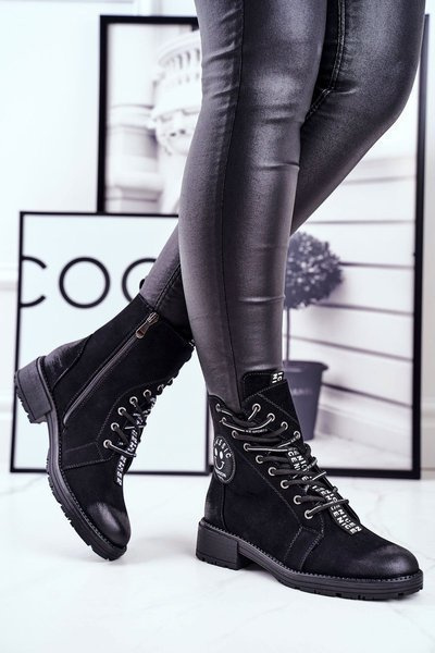 Women's Fleece Stiletto Stiefel Schwarz Aspen