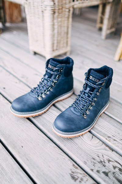 Bottines Trappers Homme Big Star Bleu Marine EE174403