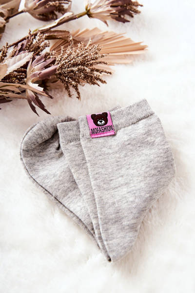 Kinder-Teddybär-Socken Grau