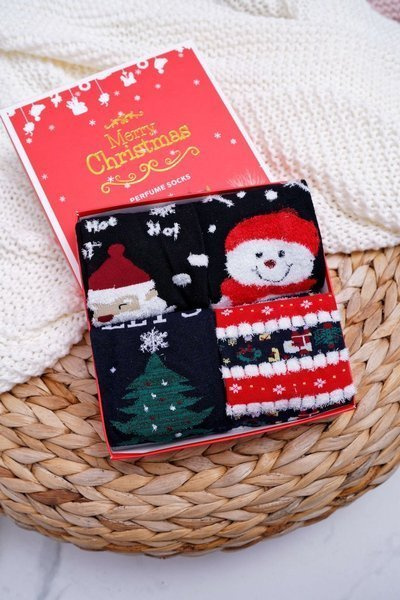 Chaussettes parfumées femme lot de 4 paires Noël COSAS A7