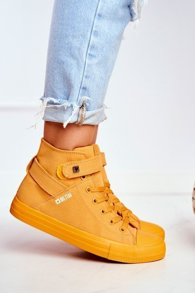 Damen Big Star High Turnschuhe FF274581 Gelb