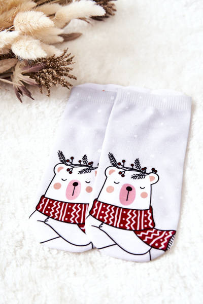Teddybär Socken Hellgrau