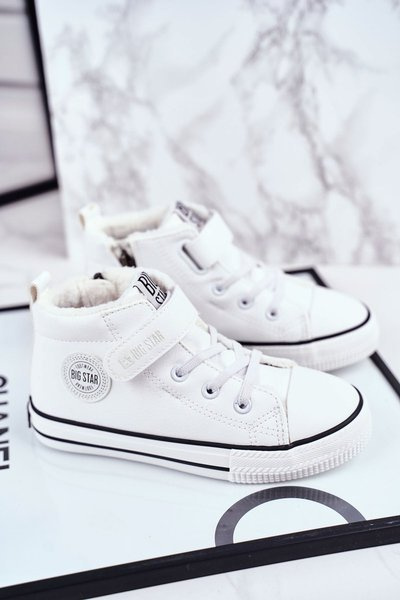 Kinder Warm-Up Turnschuhe Big Star GG374033 Weiß