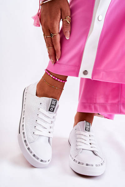 Baskets ajourées femme Big Star blanc FF274024