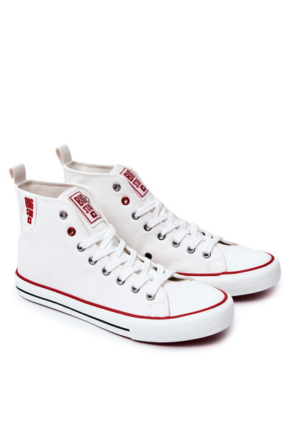 Baskets hautes en cuir pour hommes BIG STAR JJ174071 Blanc