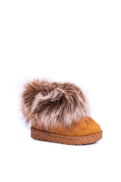 Bottes De Neige Enfant Avec Fourrure Camel Ariana