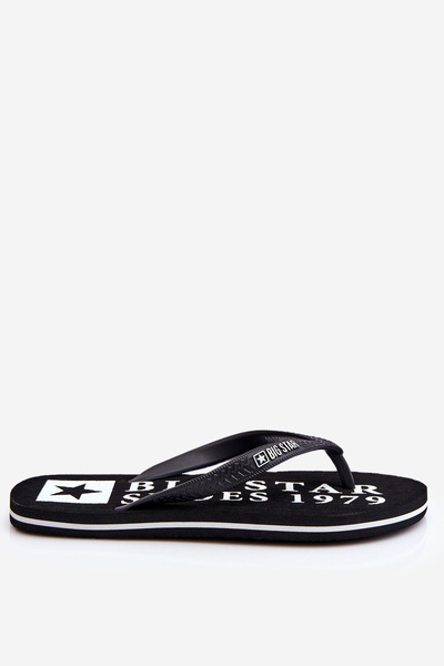 Leichte Herren-Flip-Flops Big Star LL174444 Schwarz