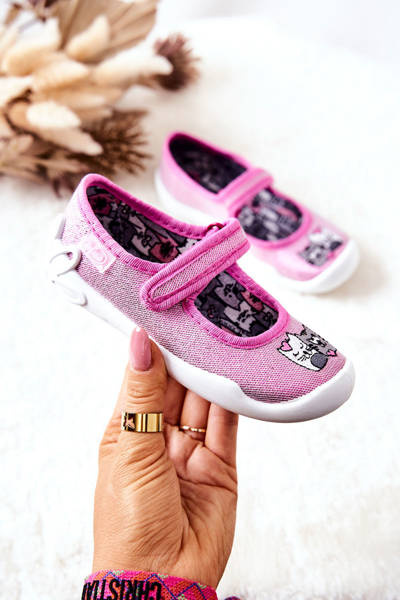 Flip-flops Ballerinas Befado Cats 114X465 Pink