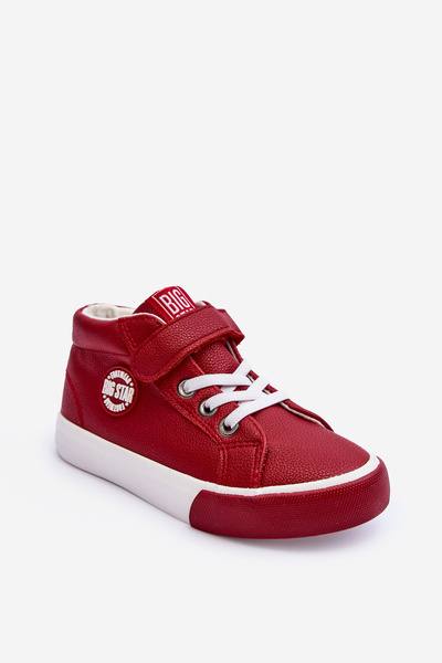 Leder Kinder Turnschuhe Big Star EE374004 Rot