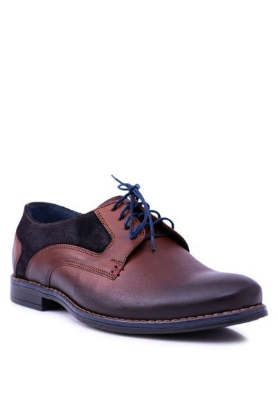 Nikopol Braun Leder Herren Zinedine Halbschuhe