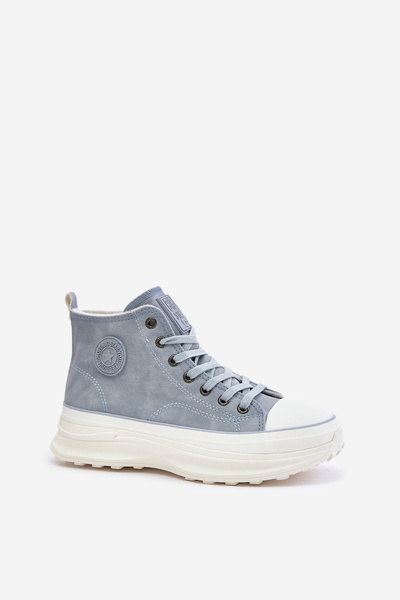 Warmen Damen Sneakers auf Plattform Big Star OO274072 Blau