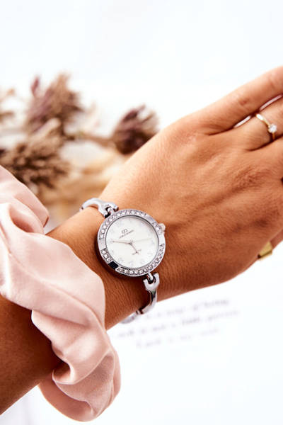 Montre Femme Giorgio&Dario Avec Zircons Argent