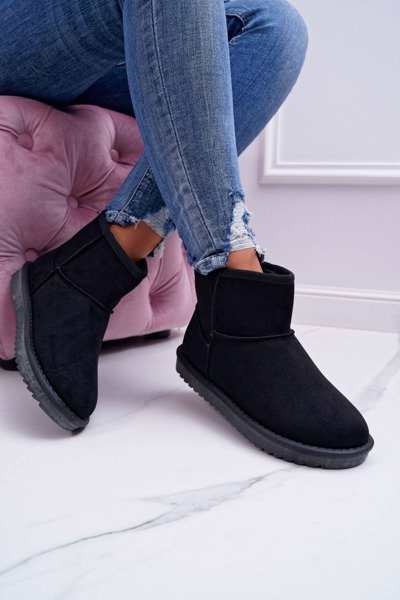 Women's Warm-up Snow Boots Schwarz Puffen