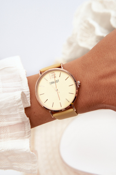 Montre Femme Ernest Moulin à Sable Jaune