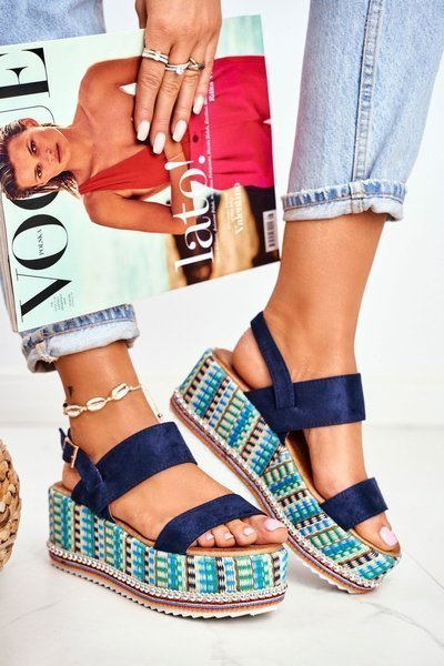 Women's Sandals On Anchor espadrille navy blue Sandy