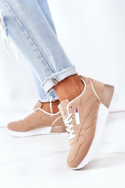 Sportliche Turnschuhe Beige Freitag