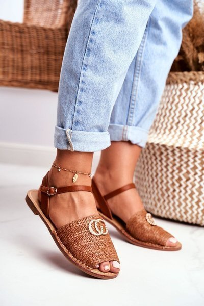 Brown Women's Sandals Lu Boo Plaited Felicia