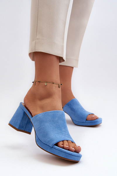 Sandales à talons bleues pour femmes Bralya