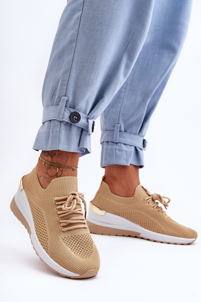 Anyaga Slip-On Sportcipők Platform Beige Visconti