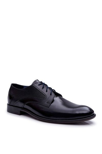 Pantofi de mers pe piele pentru bărbați pentru bărbați Black Midas negru