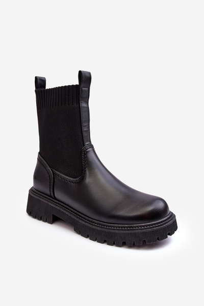 Flache Absatzstiefel Schwarze Big Star MM2745432