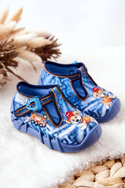 Chaussons chaussures Befado Chien et Garde 110P354 Bleu